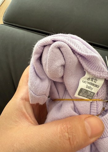 1,5 Yaş Beden LCW Baby Mor Baskılı Uzun Kollu Kız Bebek Takımı