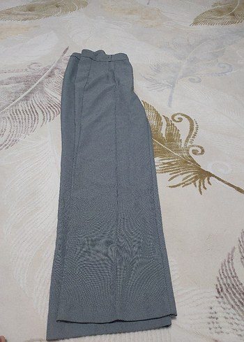 40 Beden gri Renk Gri Mini Kumaş Kadın Pantolon
