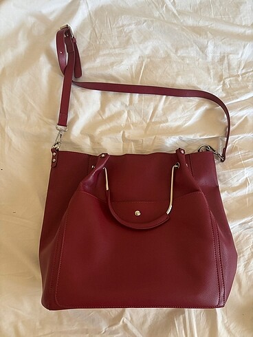 Beden bordo Renk Zara çanta