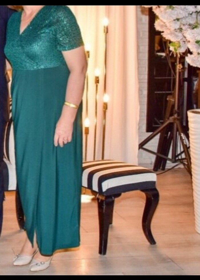 Pullu abiye elbise - Görsel 2