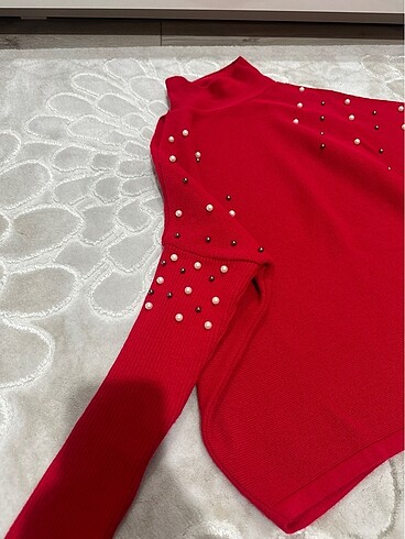 Suud Collection Omuz açık detaylı triko kazak