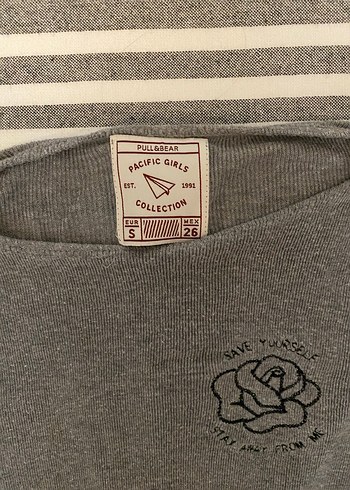 Gri Kadın Triko Uzun Kollu Üst - Görsel 2