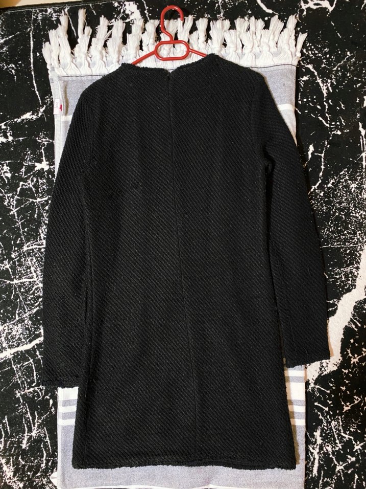 Siyah Kadın Kışlık Elbise - Görsel 2