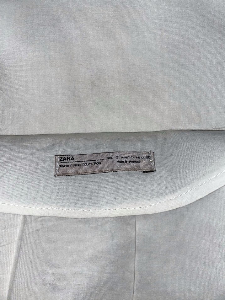 Düğmeli Beyaz Zara Gömlek - Görsel 4