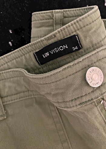 Kadın soft yeşilimsi pantolon - Görsel 3