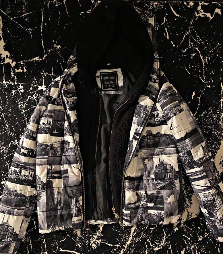 Kadın Baskılı Çift Taraflı Mont - Görsel 3