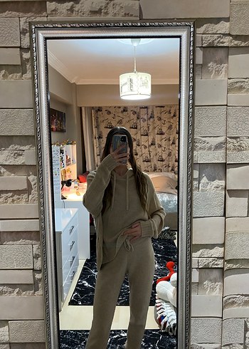 Bej Örgü Kadın İkili Takım - Görsel 8