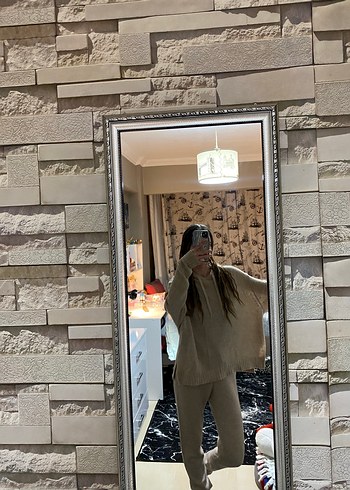 Bej Örgü Kadın İkili Takım - Görsel 7