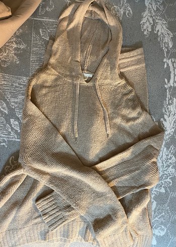 Bej Örgü Kadın İkili Takım - Görsel 2