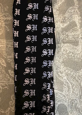 Siyah Baskılı Kadın Eşofman Altı - Görsel 4