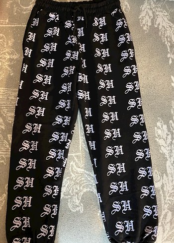 Siyah Baskılı Kadın Eşofman Altı - Görsel 2