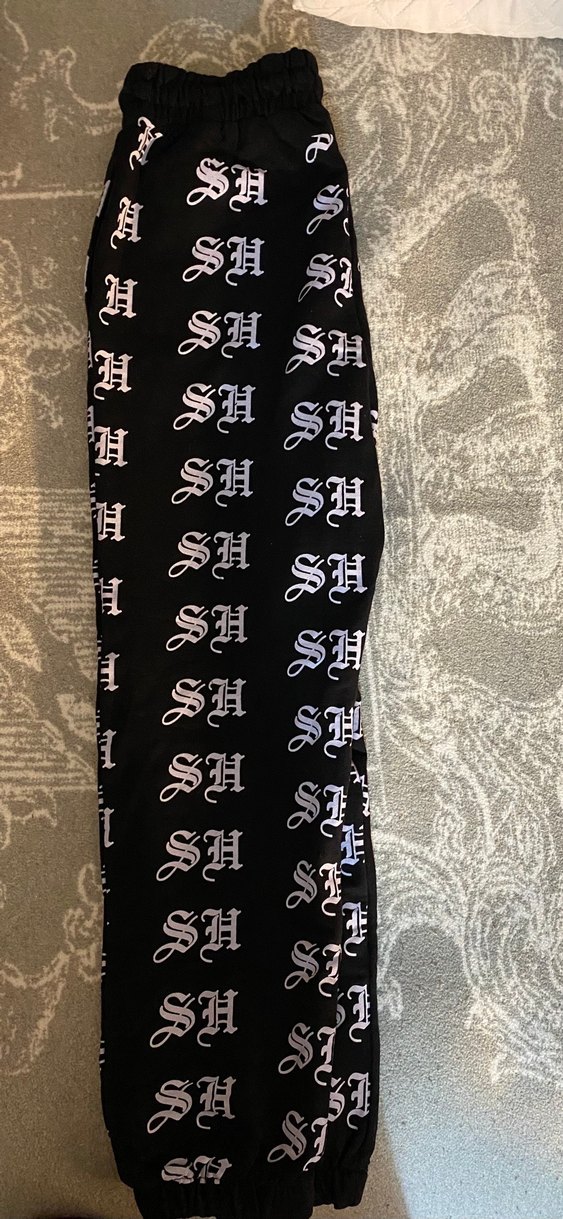 Siyah Baskılı Kadın Eşofman Altı - Görsel 4