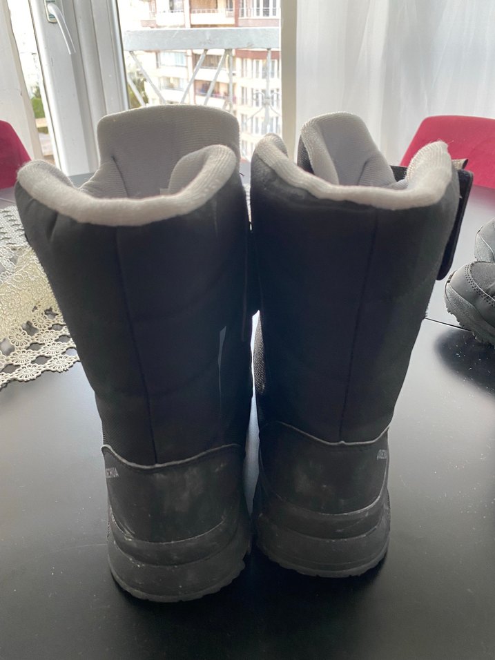 Erkek Siyah Kayak Botu Velcro Bantlı - Görsel 5