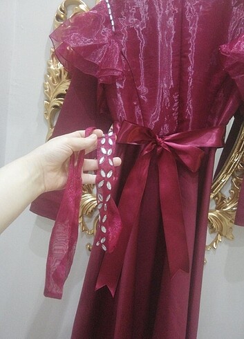 38 Beden bordo Renk #Özel tasarım abiye