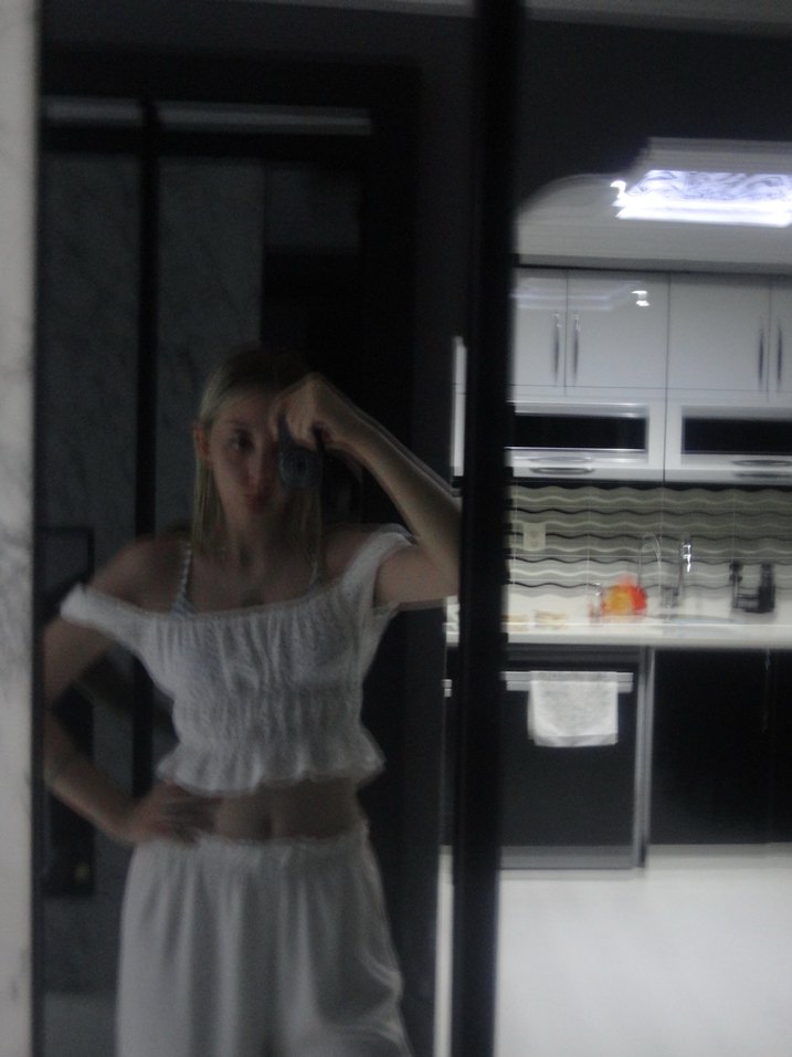 Dantel Detaylı Beyaz Bohem Bluz - Görsel 2