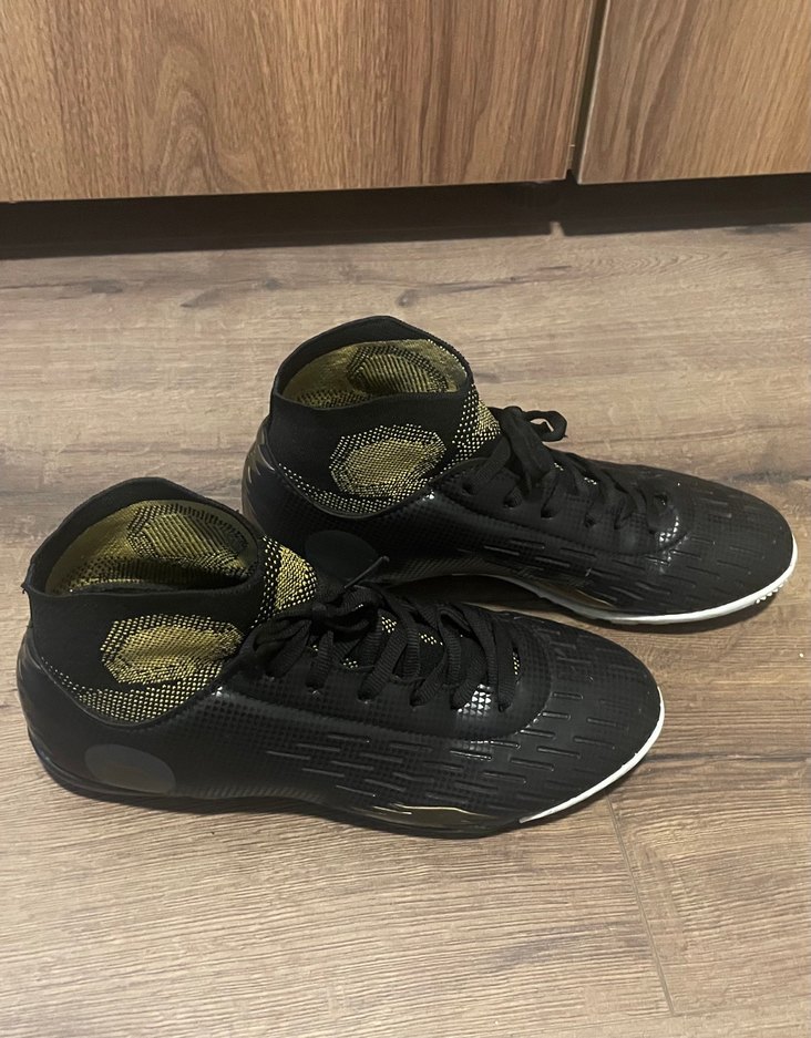 Siyah Erkek Futbol Ayakkabısı Krampon - Görsel 5