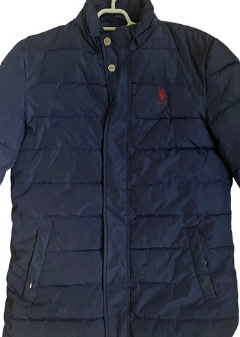 USPA Lacivert Midi Kışlık Mont - Görsel 4