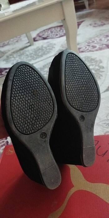 38 Beden siyah Renk Dolgu topuk ayakkabı 
