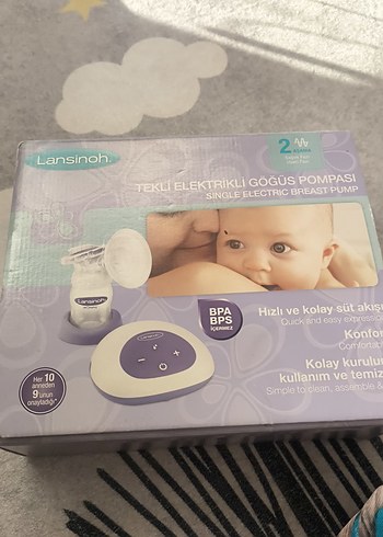 Lansinoh Tekli Elektrikli Göğüs Pompası Mor
