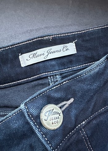 m Beden lacivert Renk Lacivert Dar Kesim Mini Denim Etek