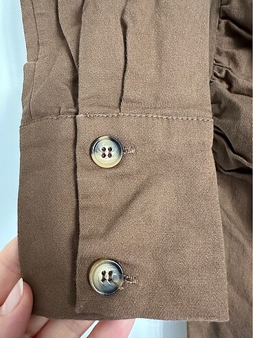 xs Beden camel Renk Trendyol canvas elbise