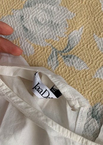 Kadın Beyaz Keten mayo üstü - Görsel 3