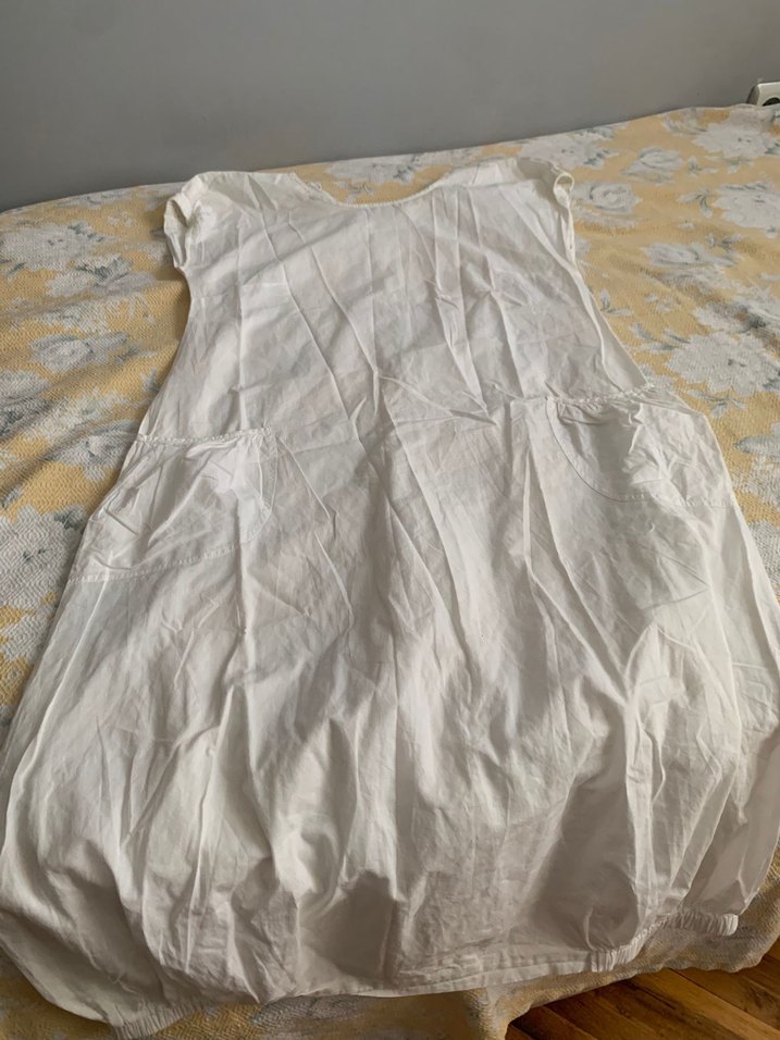 Kadın Beyaz Keten mayo üstü - Görsel 2