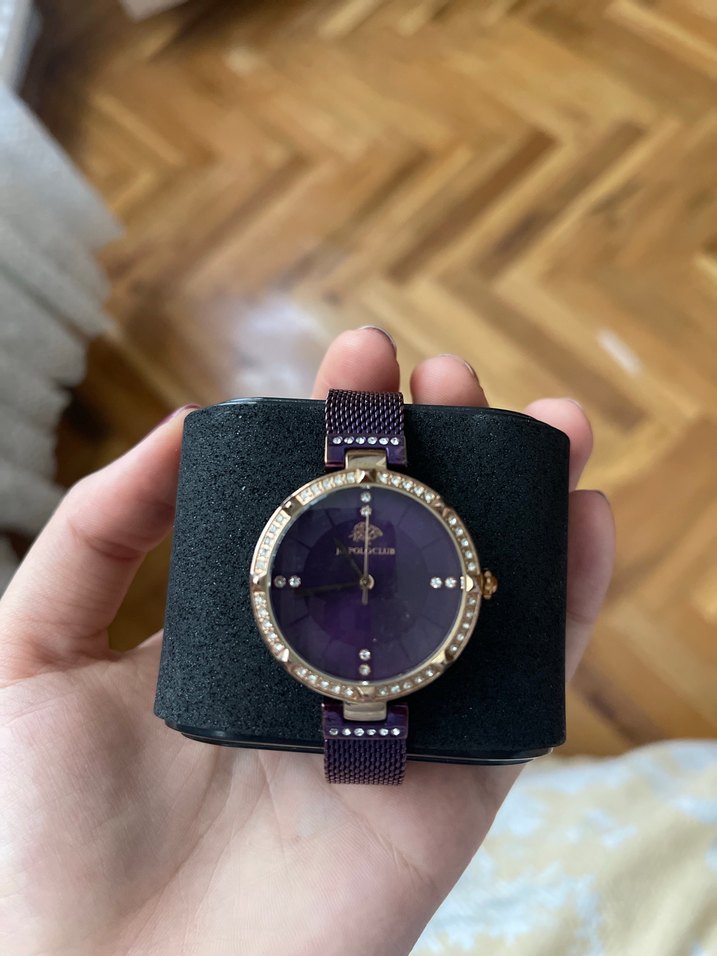 Klasik Mor Tokalı Kadın Saati - Görsel 2