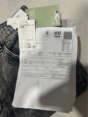 HM erkek çocuk baggy fit jeans