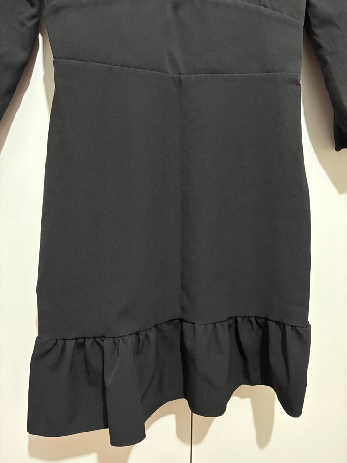 Trendyolmilla siyah elbise kumaş klasik - Görsel 3