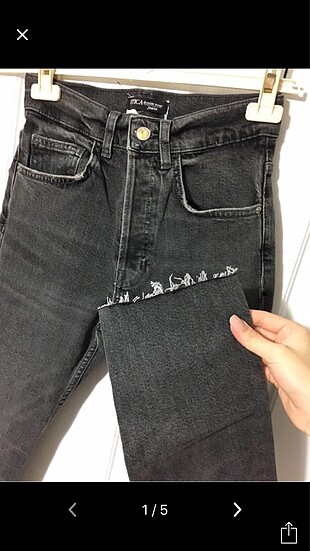 Zara model füme slim fit jean