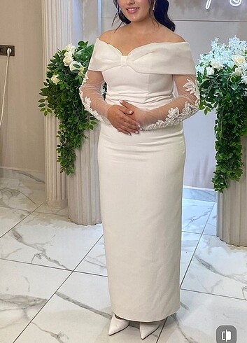 Beyaz nikah söz elbise