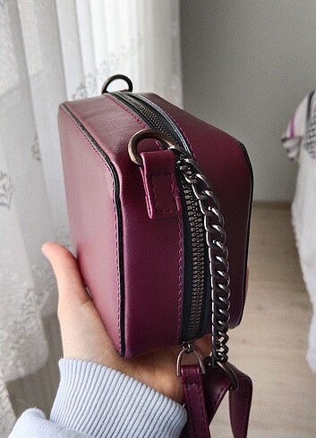  Beden Icone bag bordo askılı çanta 