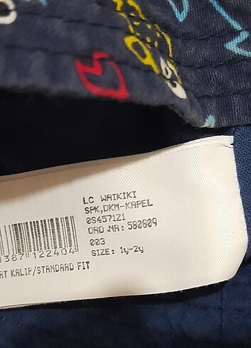 1-2 Yaş, 19 cm Beden Lc waikiki şapka