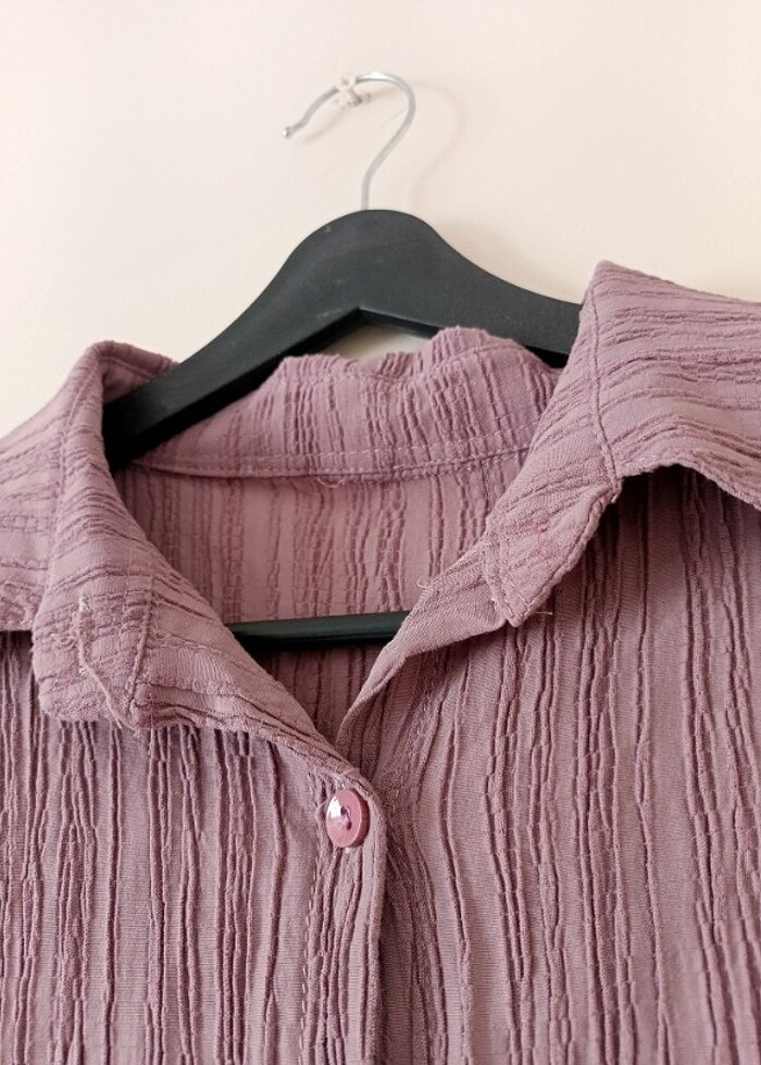 Rengi Çok Tatlı Bürüncük Gömlek Bluz - Görsel 3