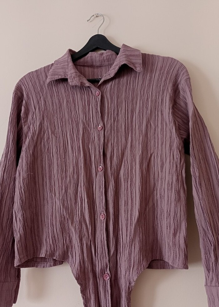 Rengi Çok Tatlı Bürüncük Gömlek Bluz - Görsel 4