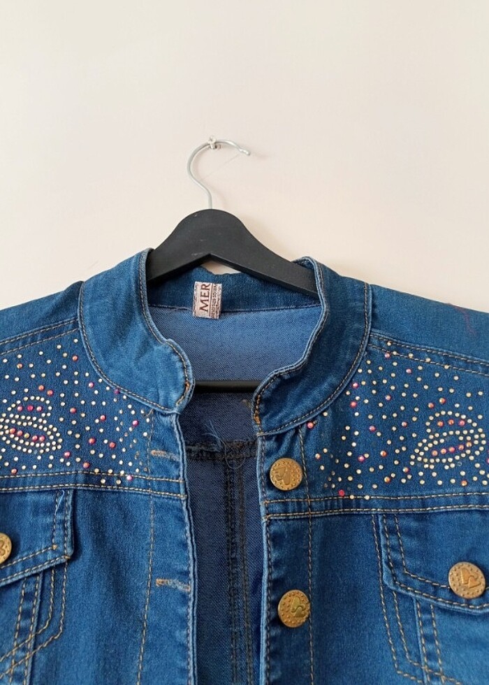 Kısa Kot ceket  - Görsel 4