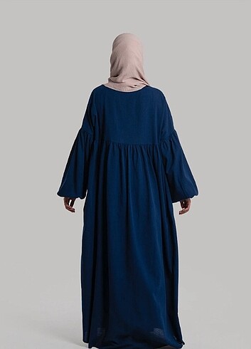 EMARE Lemaye Keten Tesettür Elbise - Görsel 3