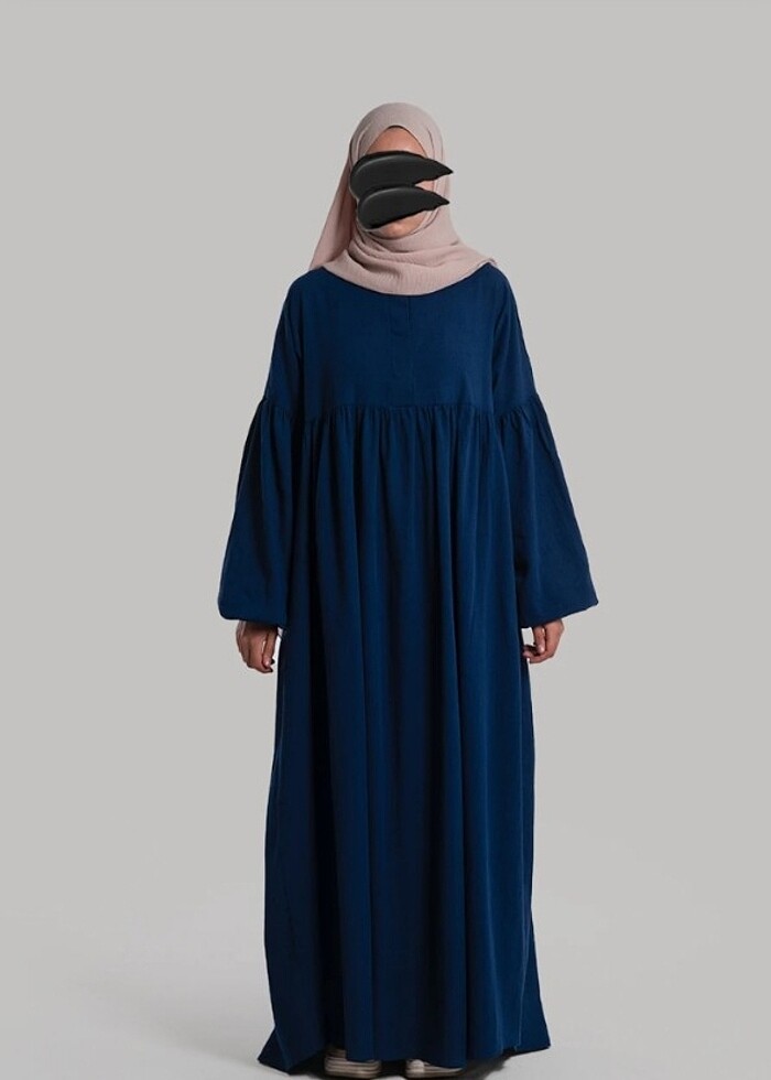 EMARE Lemaye Keten Tesettür Elbise - Görsel 4