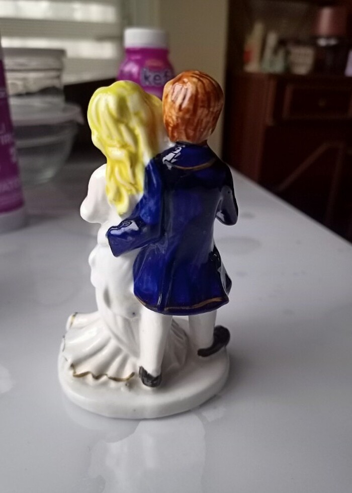 Gelin damat porselen biblo  - Görsel 2