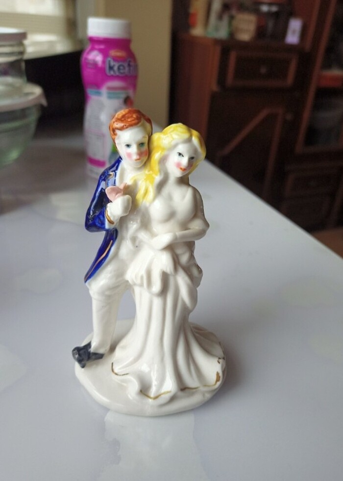 Gelin damat porselen biblo  - Görsel 3