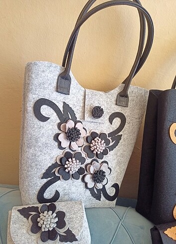 Keçe çanta seti  - Görsel 6