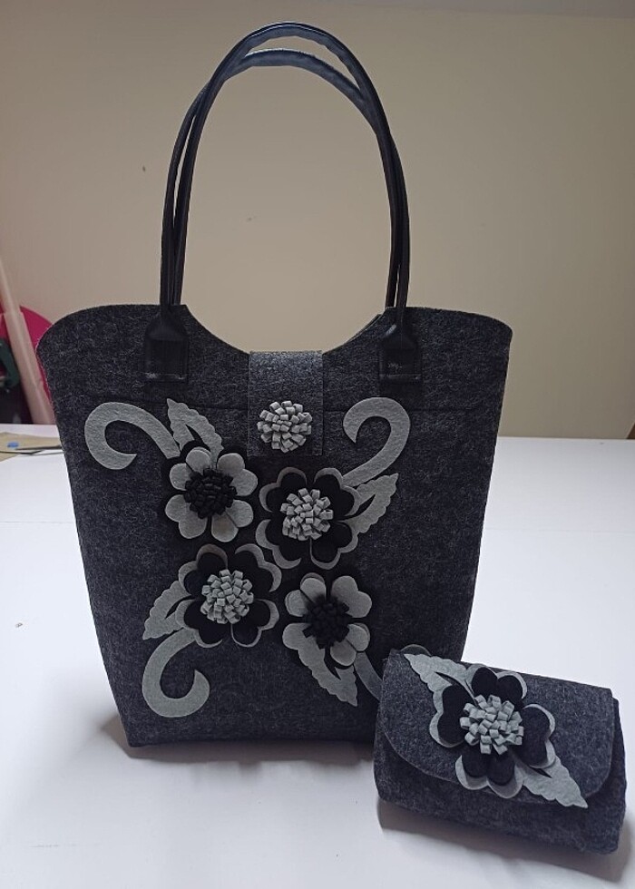 Keçe çanta seti  - Görsel 3