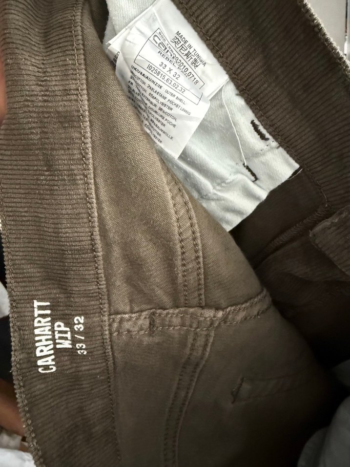Carhartt unisex kadife pantolon — görsel 3/9