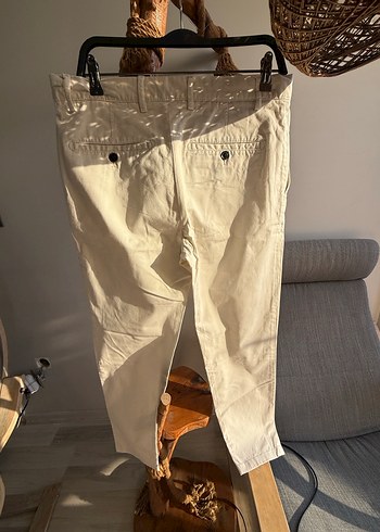 Krem zara beyaz pantolon - Görsel 3