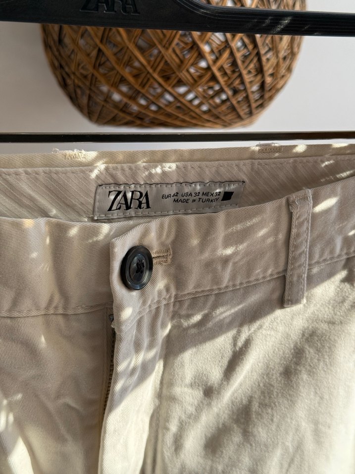 Krem zara beyaz pantolon - Görsel 2