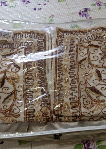 İşlemeli otantik Yatak Örtüsü - Görsel 5