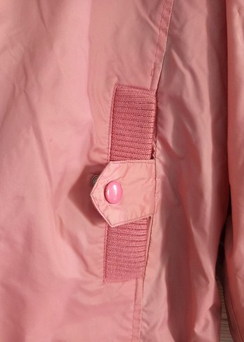 Pembe Fermuarlı Midi Kadın Ceket - Görsel 3