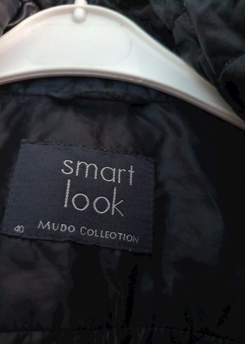 Kemerli siyah renk Biker Ceket - Görsel 7