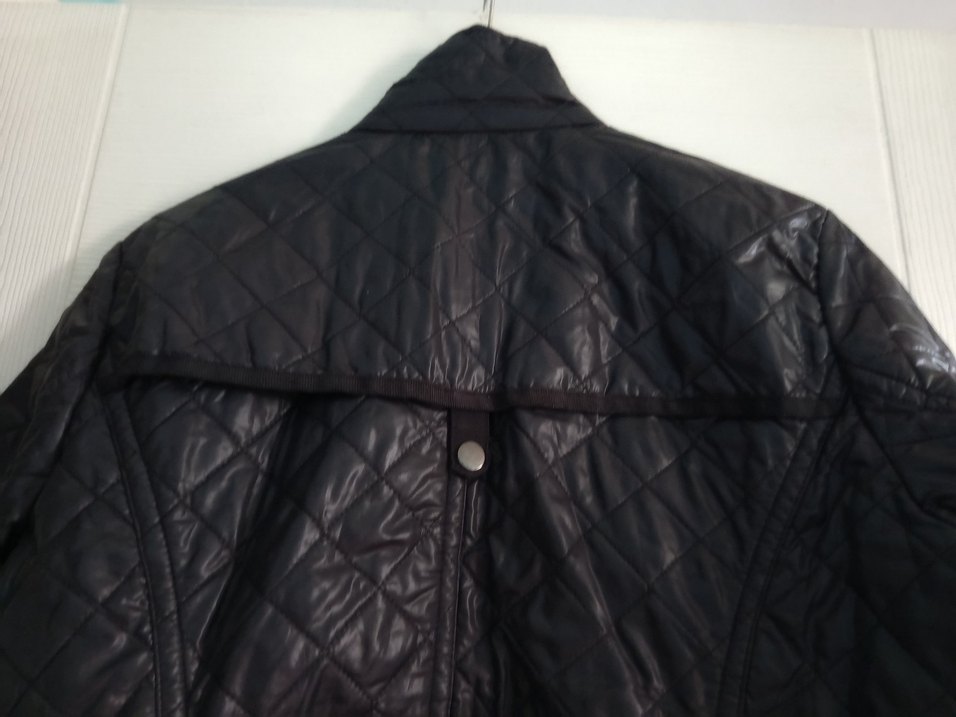 Kemerli siyah renk Biker Ceket - Görsel 3